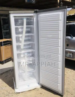 Long Lasting Nasco 242ltr Upright Standing Freezer(Gray).