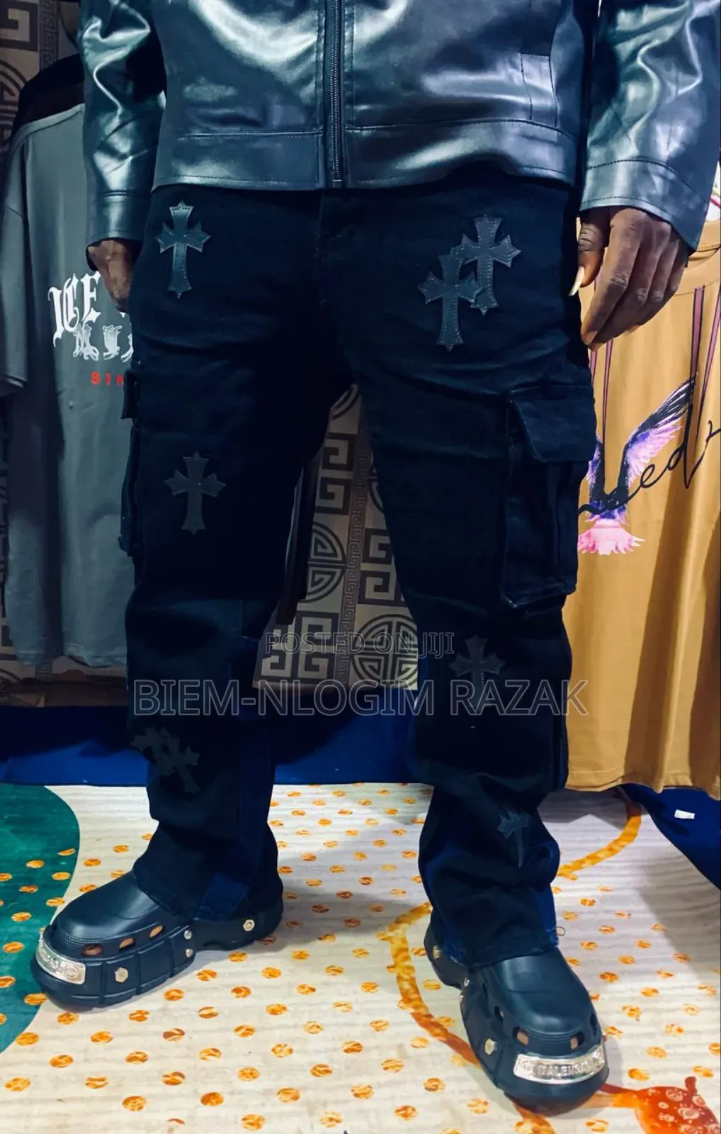 High Quality Chrome Heart N Givenchy Baggy Jeans Available