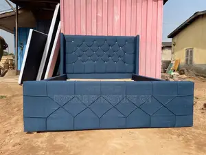 Heart Blue Double 54x75 Bedframe // Durable And Luxurious