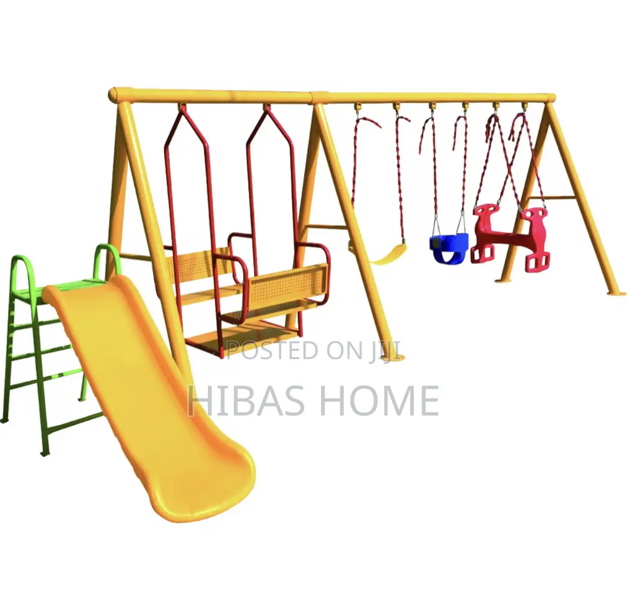 Kids Playground Commercial Swing Slide 550x300x200cm