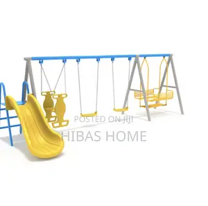 Kids Playground Commercial Swing Slide 550x300x200cm