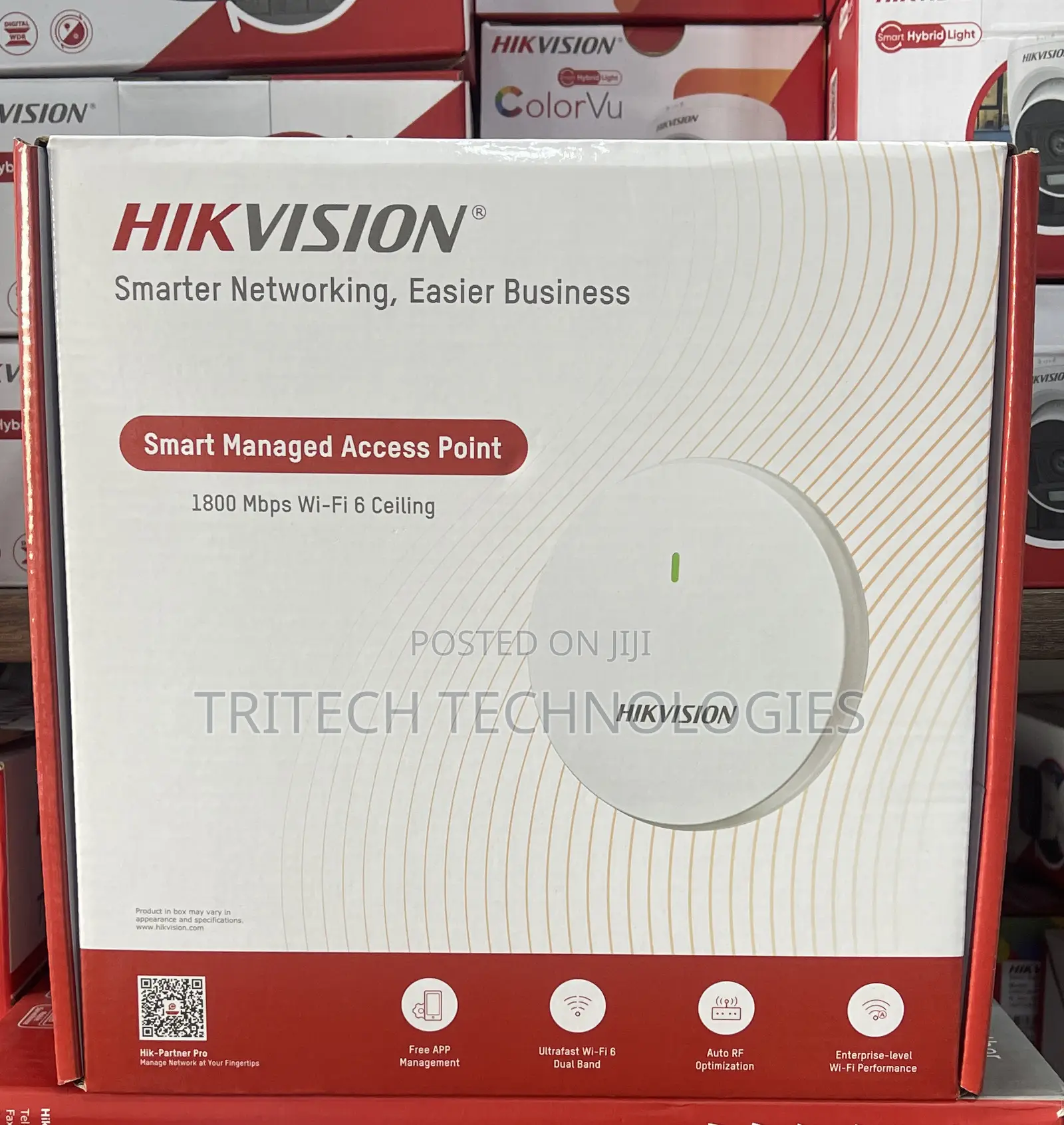 Hikvision Wi-Fi6 1800mbps Celling Accesspoint Ds-3wap622g-Si