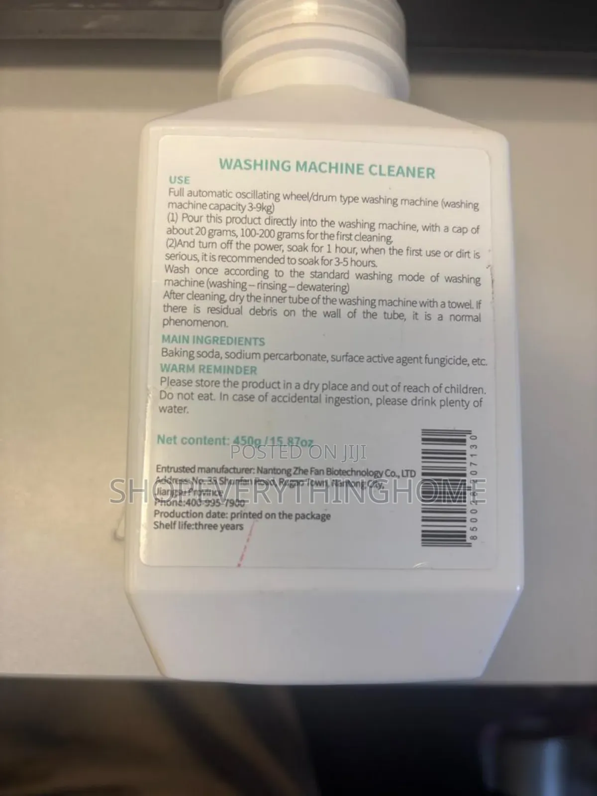Washing Machine Cleaning Powder 450gram