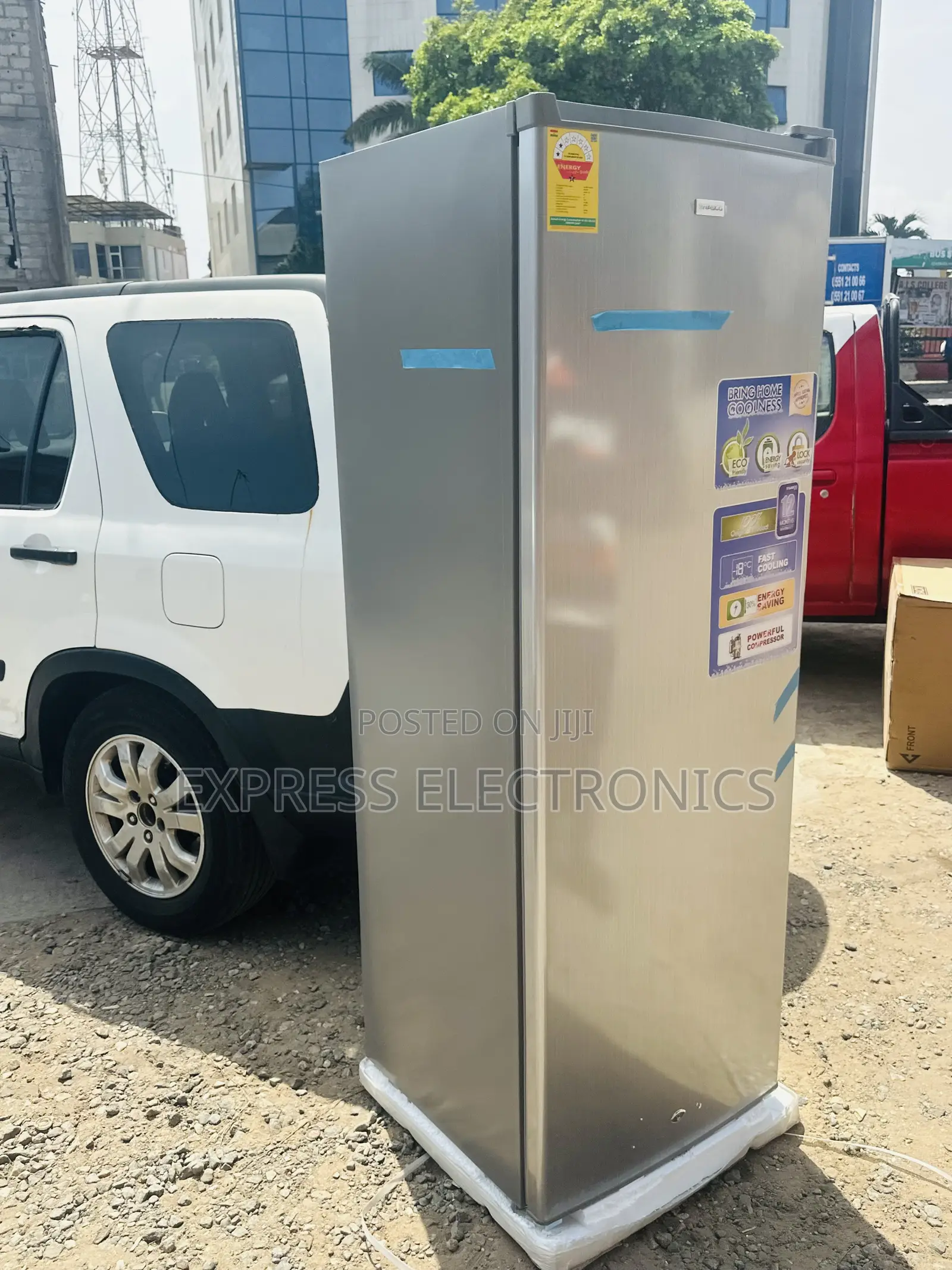 Zealous Sleek Grey Nasco Freezer 242l