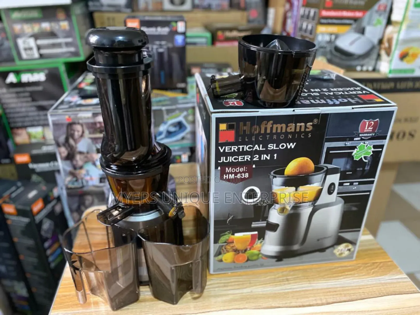 High Efficiency Hoffmans 2in1 Slow Juicer
