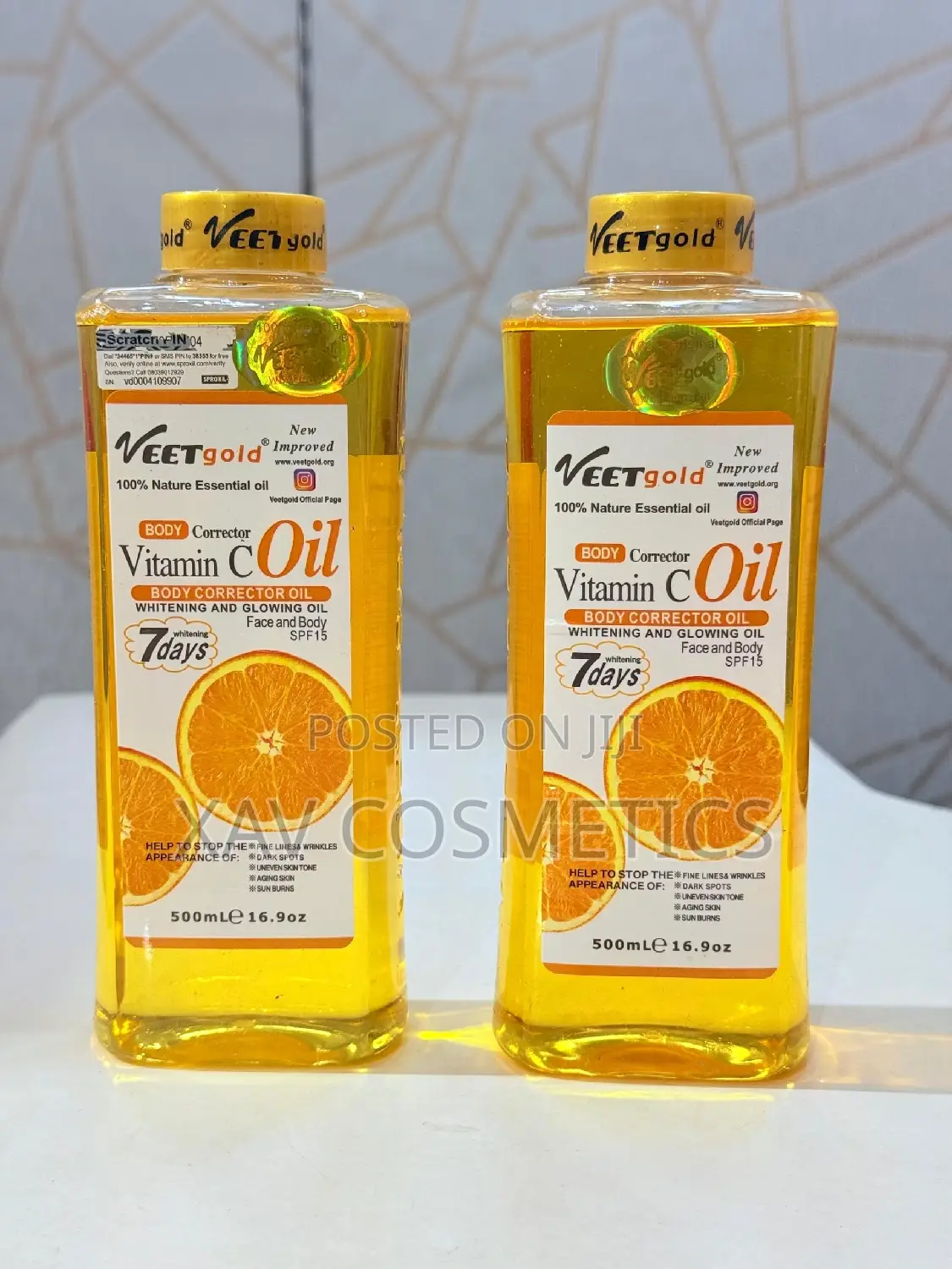 Veetgold Vitamin C Body Oil 500ml