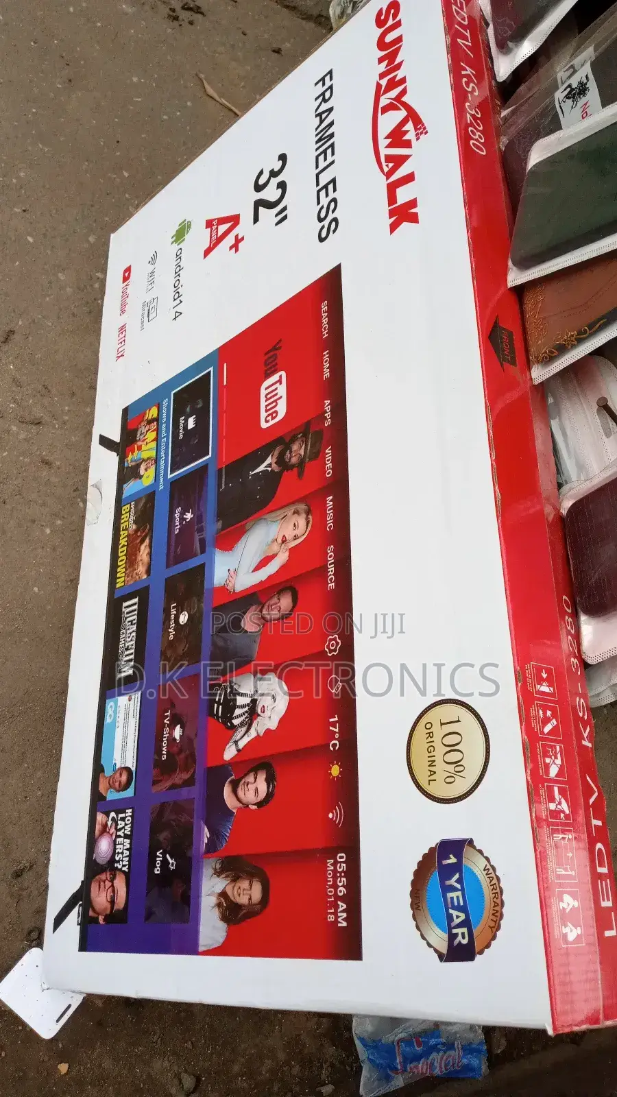 2026 Sunny Walk 32 Inches Android Smart Frameless Tv