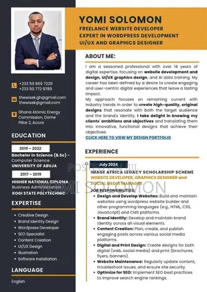 Website And Graphics Designer