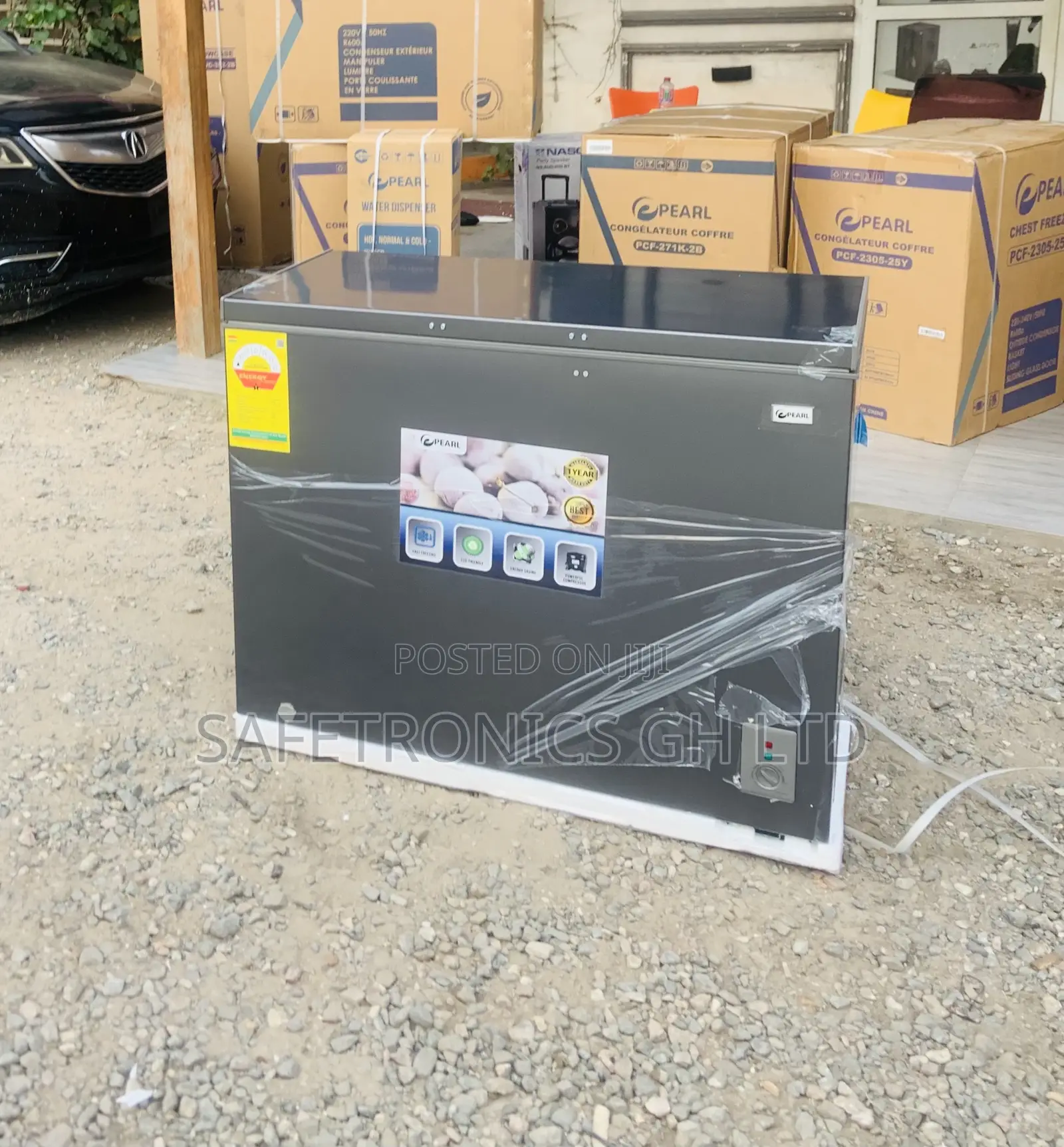 Pearl Iceguard Singledoor 250 Liters Dark Grey Freezer
