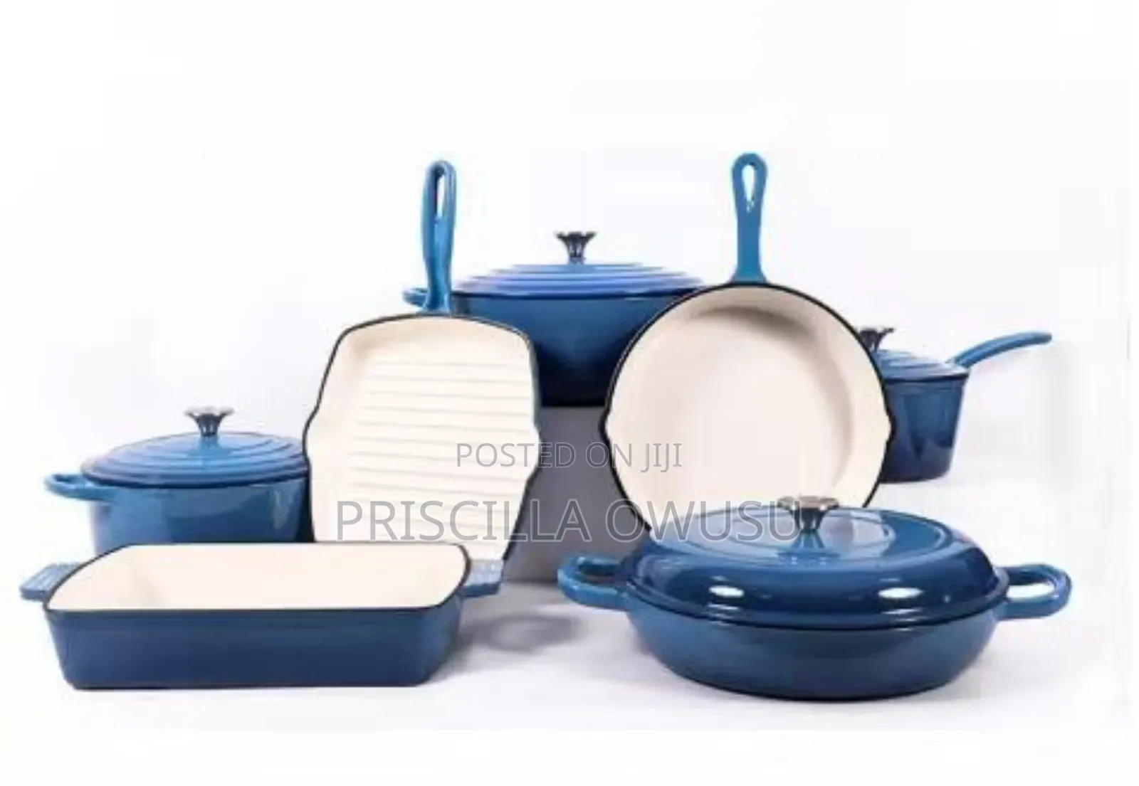 Enamel Cast Iron Cooking Pot Set