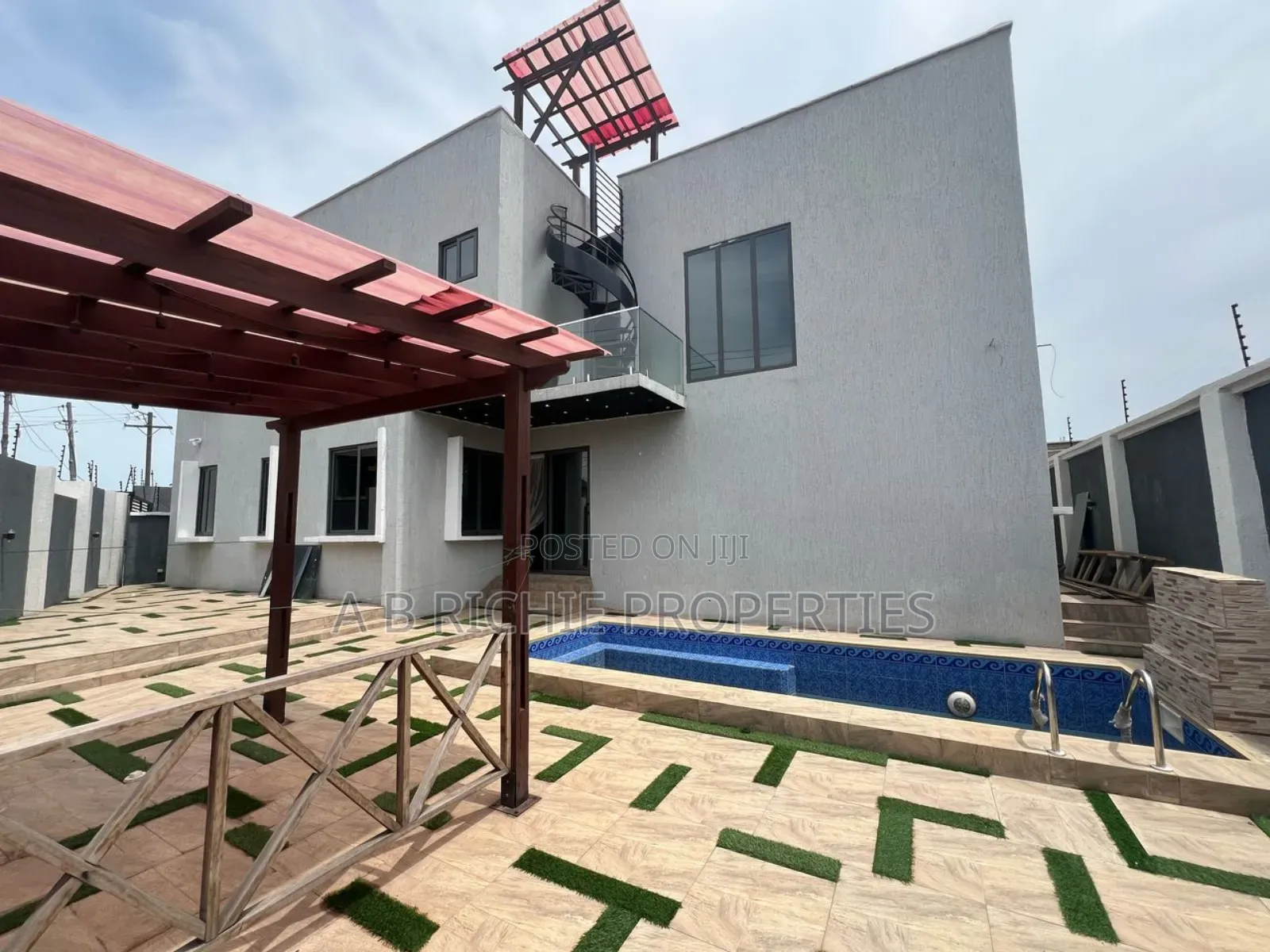 Furnished 4bdrm House in Ab Richie Properties, Tseaddo for rent