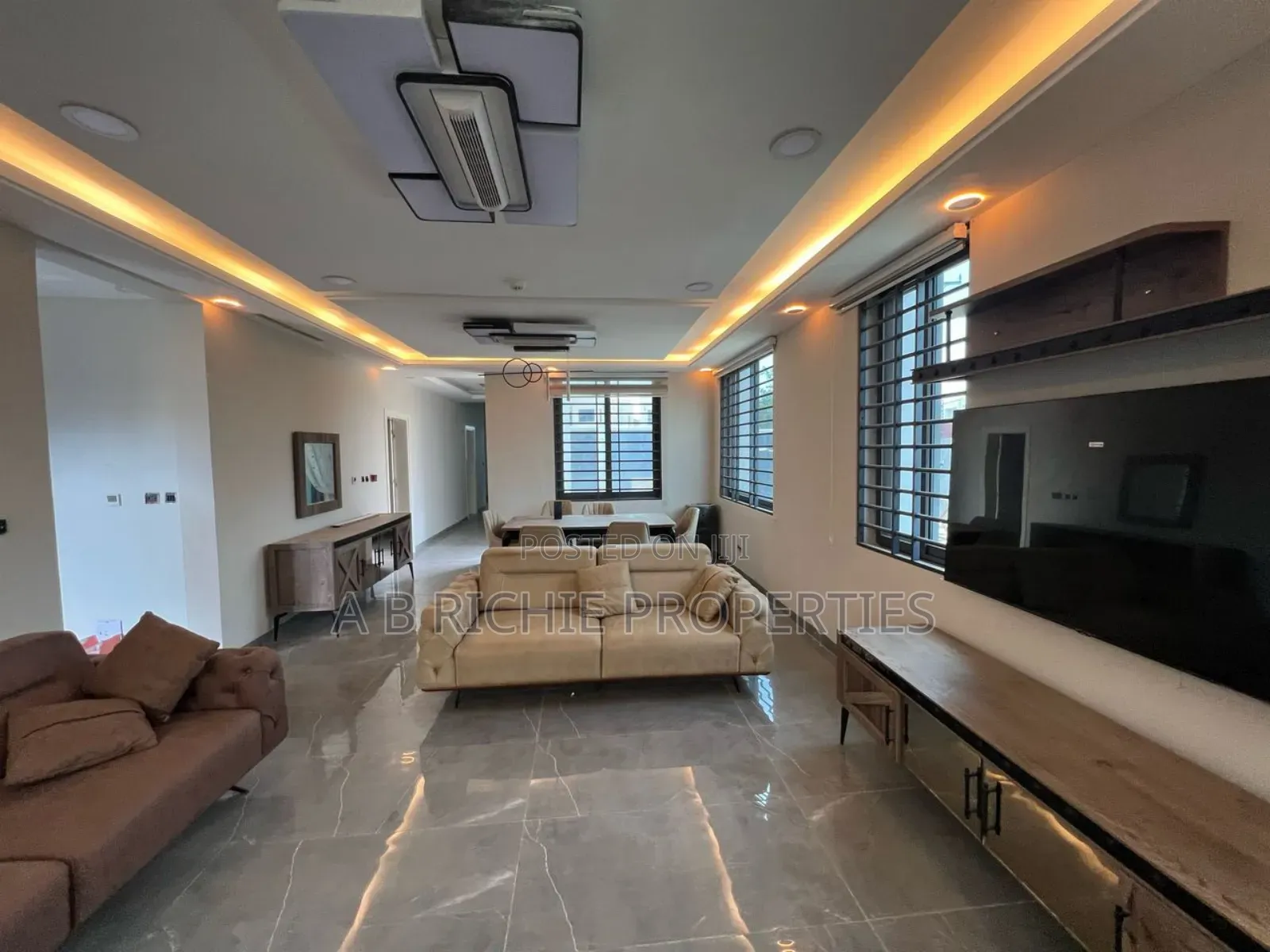 Furnished 4bdrm House in Ab Richie Properties, Tseaddo for rent