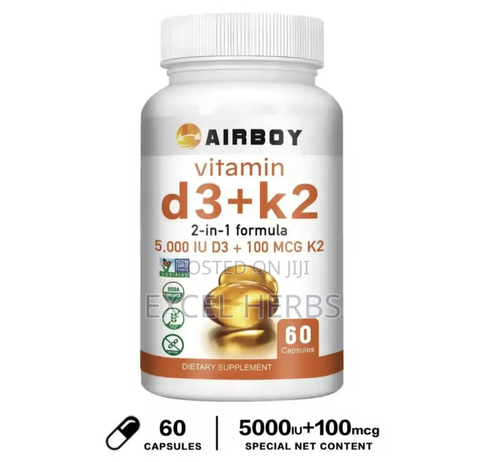 Airboy Vitamin D3 and 2 in 1 Fromula
