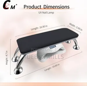 Black Nail Hand or Arm Rest Cushion for Nail Polishing