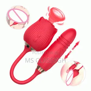 Rose Clitoral Dildo for Women, Vibrator, G Spot Sucking Lick