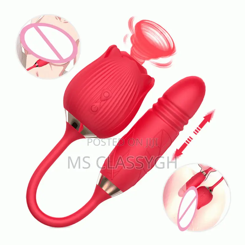 Rose Clitoral Dildo for Women, Vibrator, G Spot Sucking Lick
