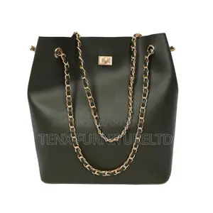 Hand Bag (Shopper Tote Bag)Green Pu