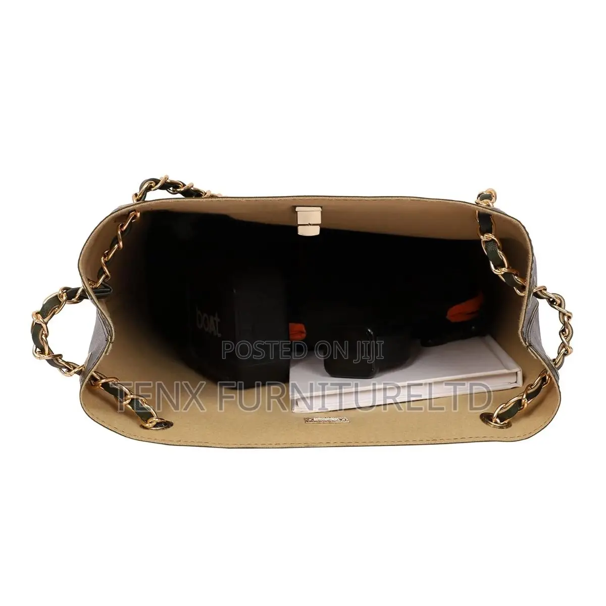 Hand Bag (Shopper Tote Bag)Green Pu