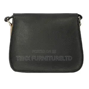 Ladies Black Handbag ( Closure Strap)