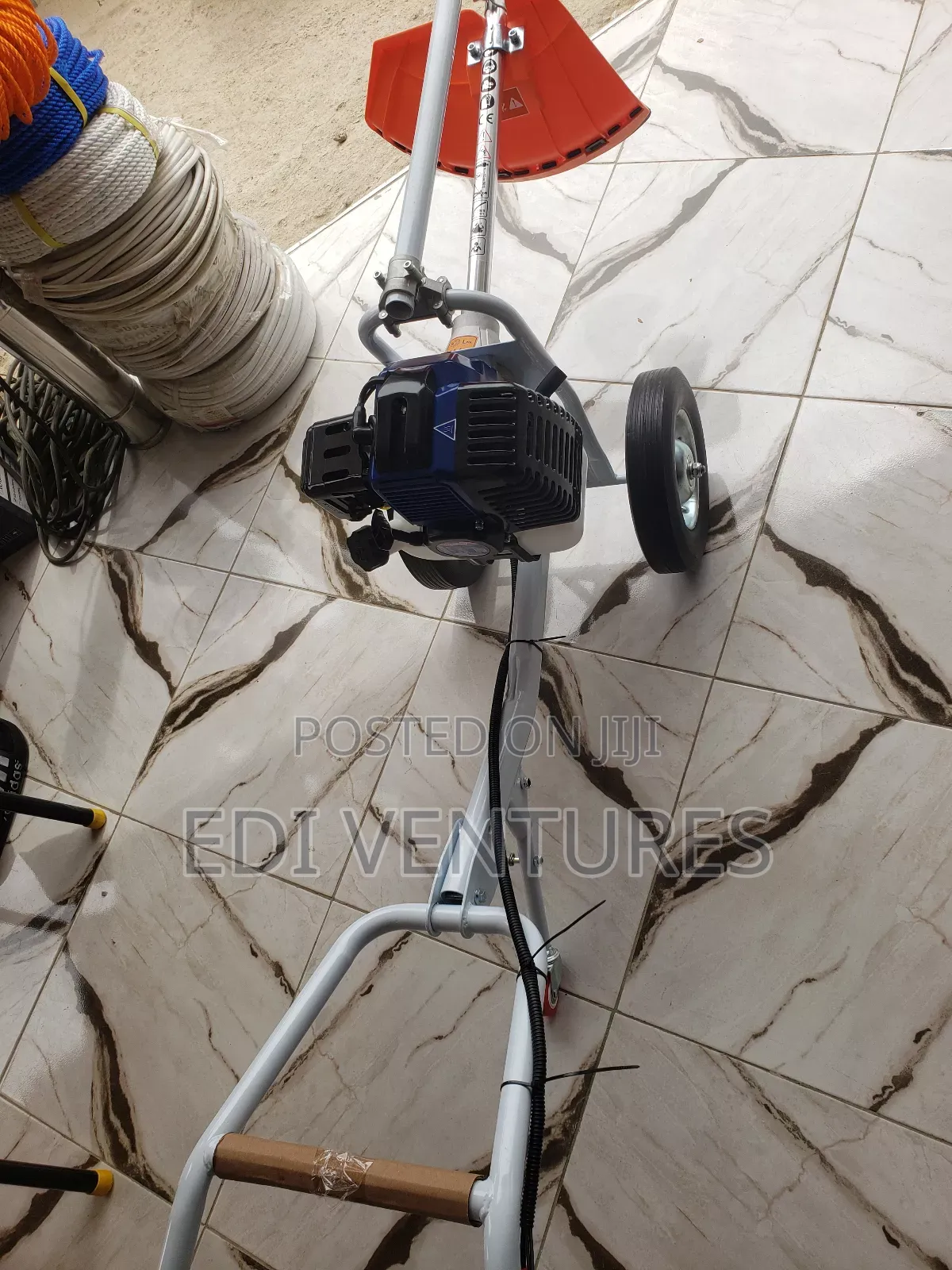 Wadfow Hand Push Gasoline Grass Trimmer Bush Cutter