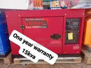 Warranty Included 15kva Honda Diesel 16500watts Silent Gen