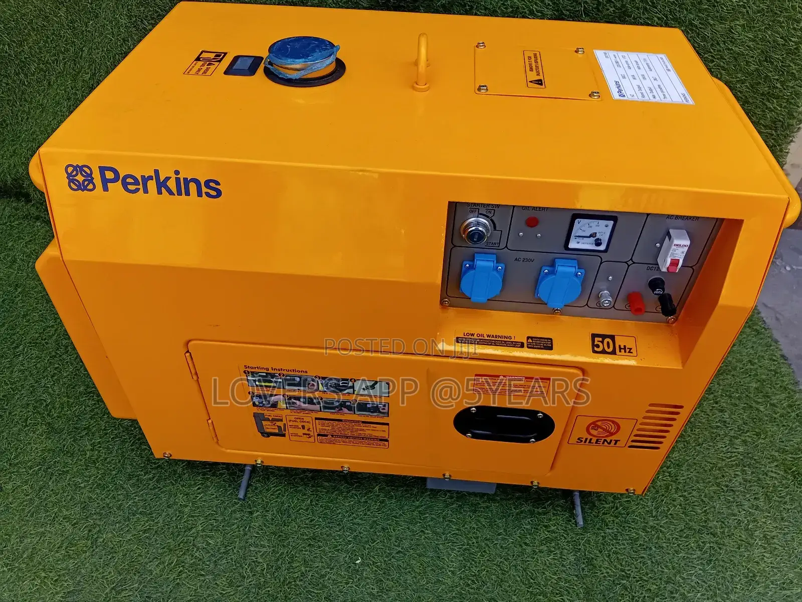Noise Free Yellow Perkins Generator Diesel Generator 10kva