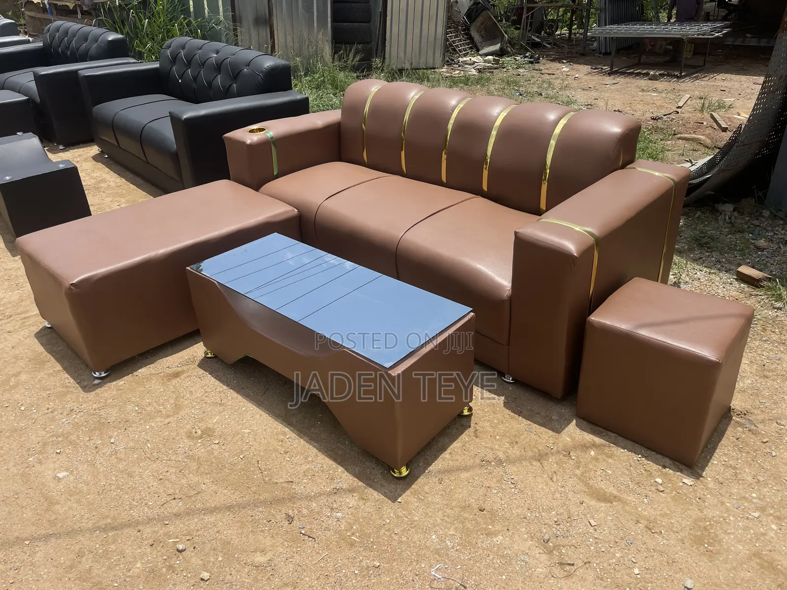 Brown Quality Leather 3 in Set