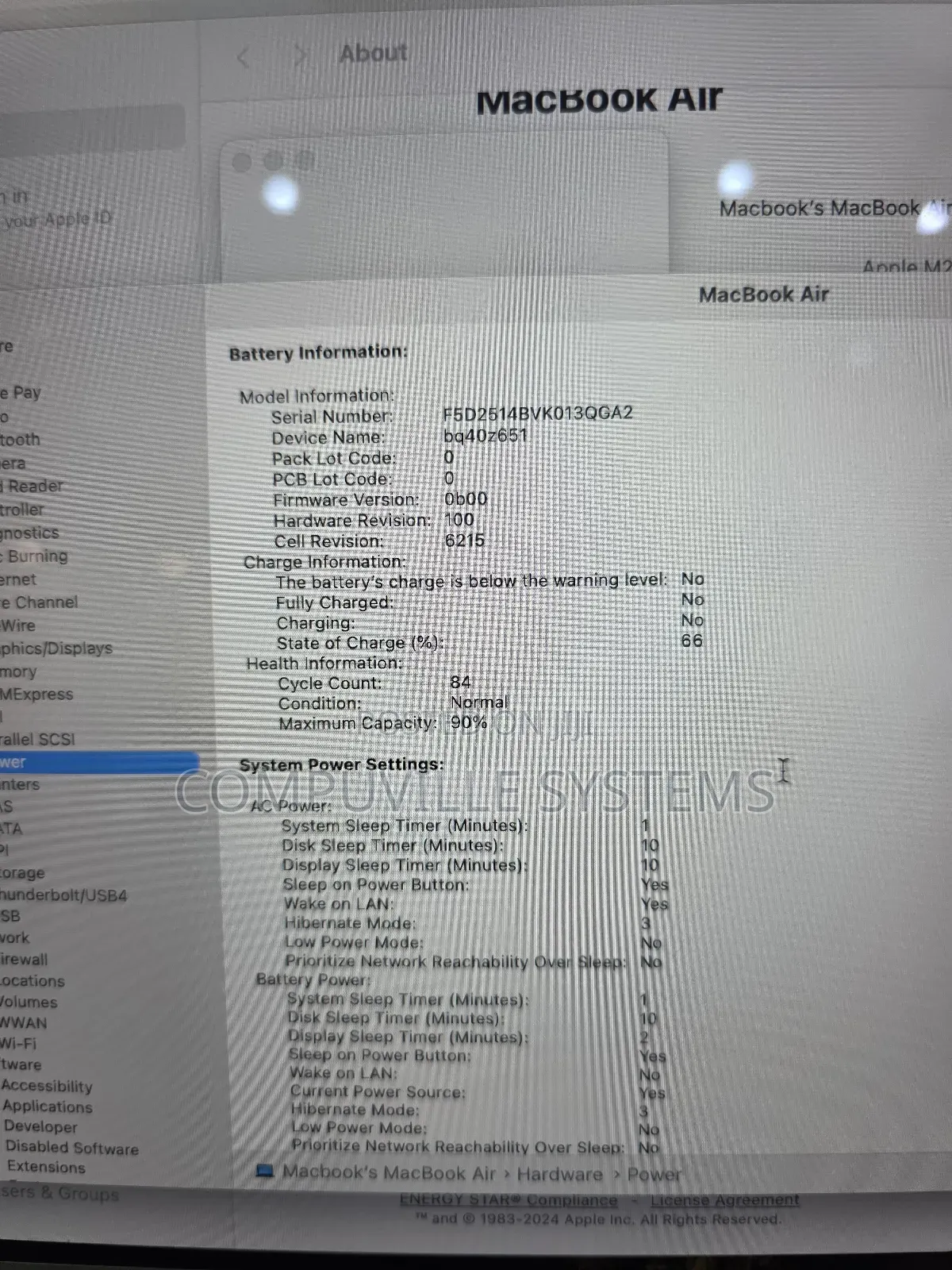 Laptop Apple MacBook Air 24GB Apple M2 SSD 2T