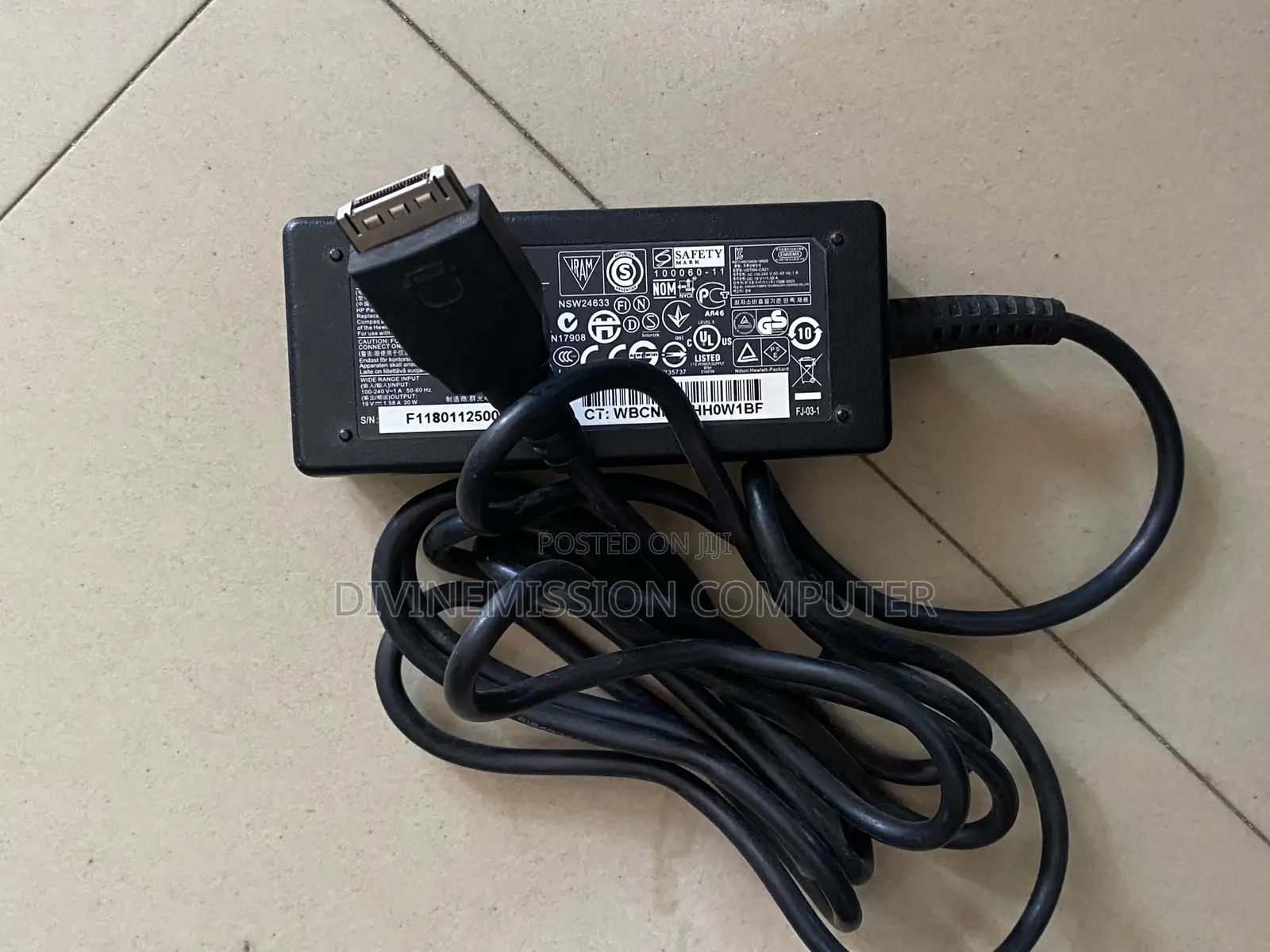 Hp Slate 2 Tablet Pc Charger/Adapter 19v 1.58a