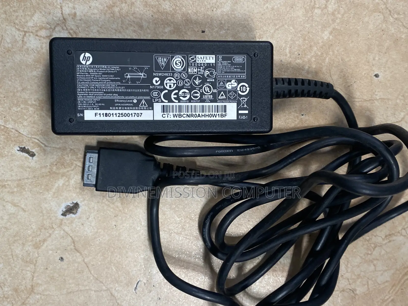 Hp Slate 2 Tablet Pc Charger/Adapter 19v 1.58a
