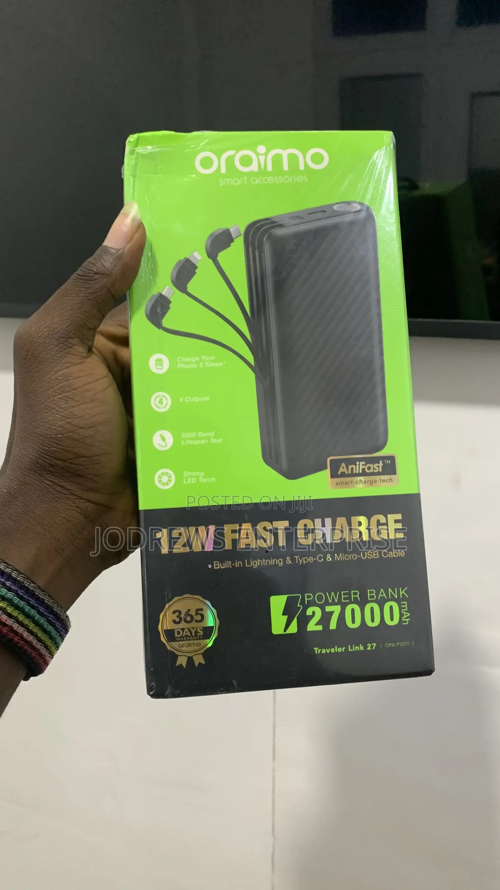 Oraimo Traveler Link 27 27000mah 12w Power Bank
