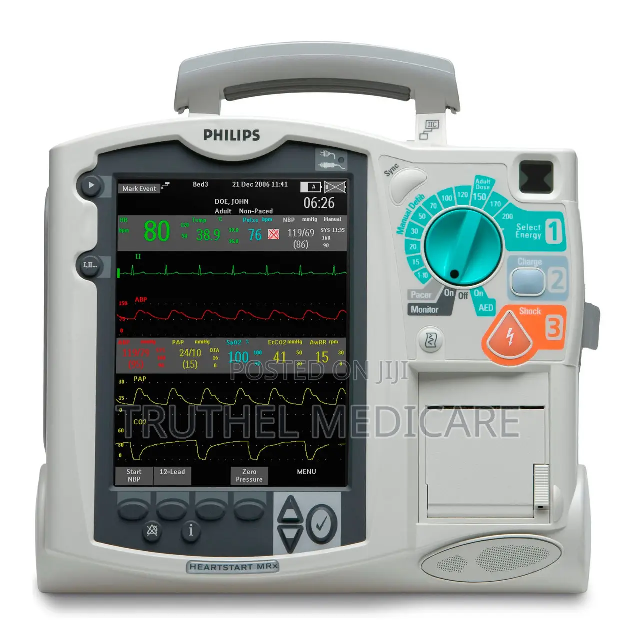 Emergency Defibrillator Monitor