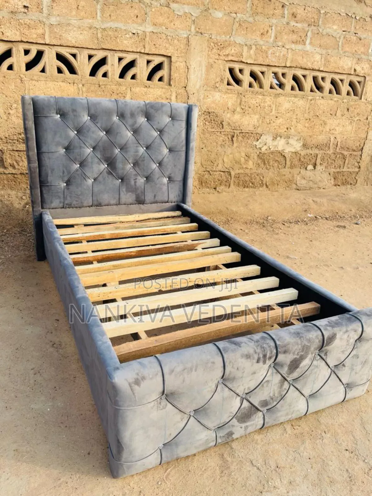One and Half Fabric Bed Frame