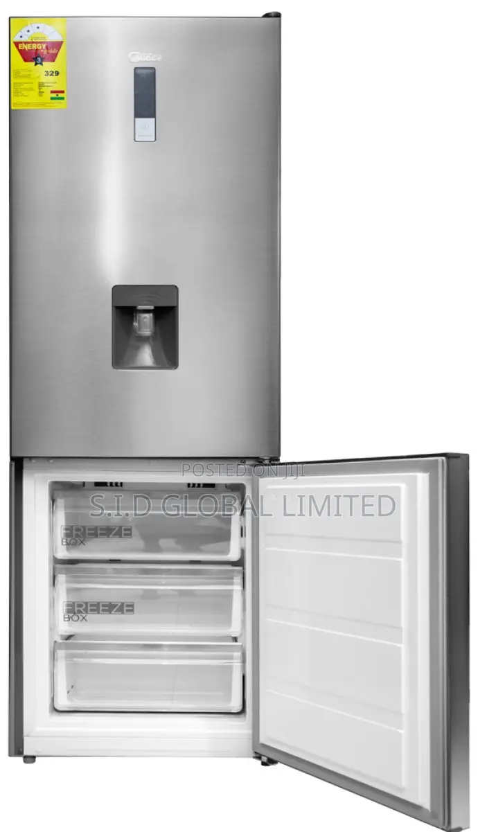 Midea Lock Double Door Bottom Freezer 302ltr