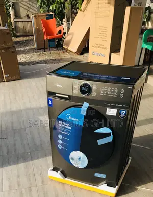 Perfect Grey Fullauto Midea 8kg Front Load Inverter Washer