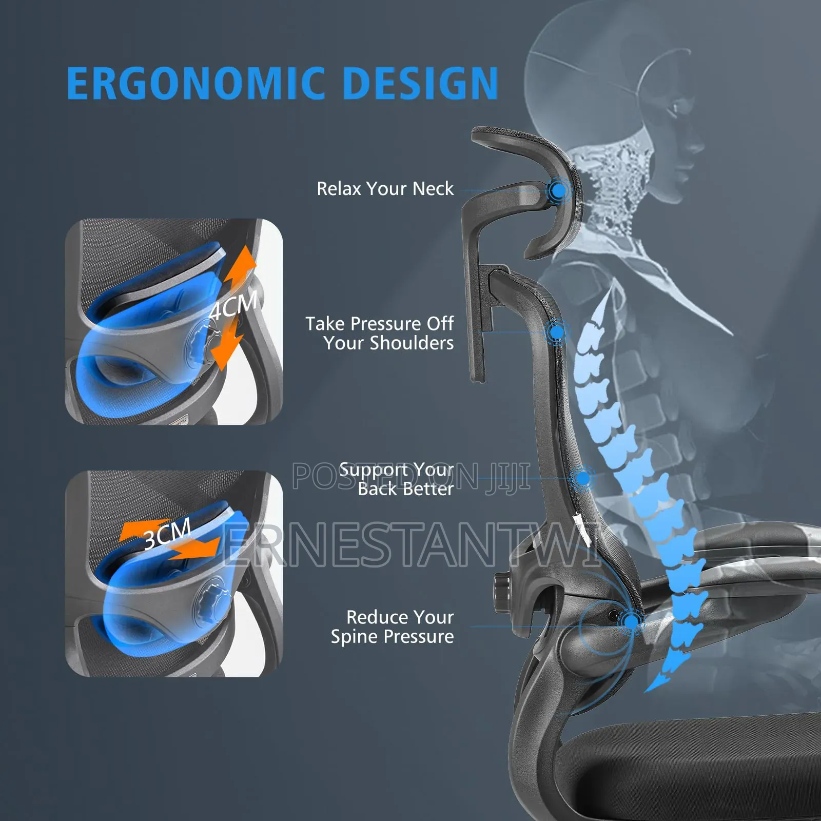 Ergonomic Luxury Mesh Chair From Ximstar, Uk