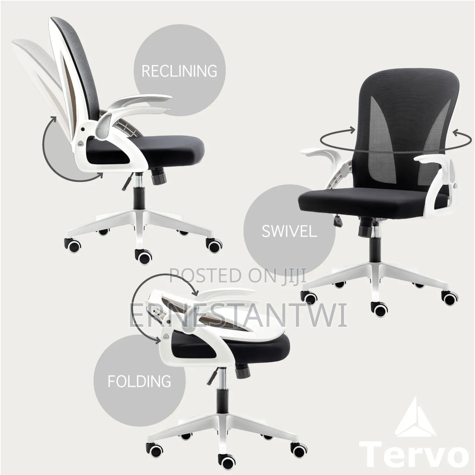 Foldable Ergonomic Office Chair From Trevo, Uk