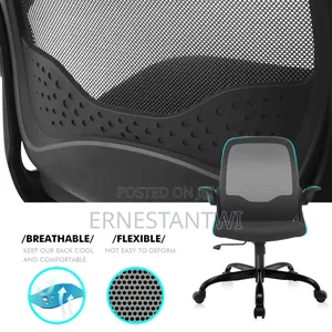 Office Chair With Foldable Armrest