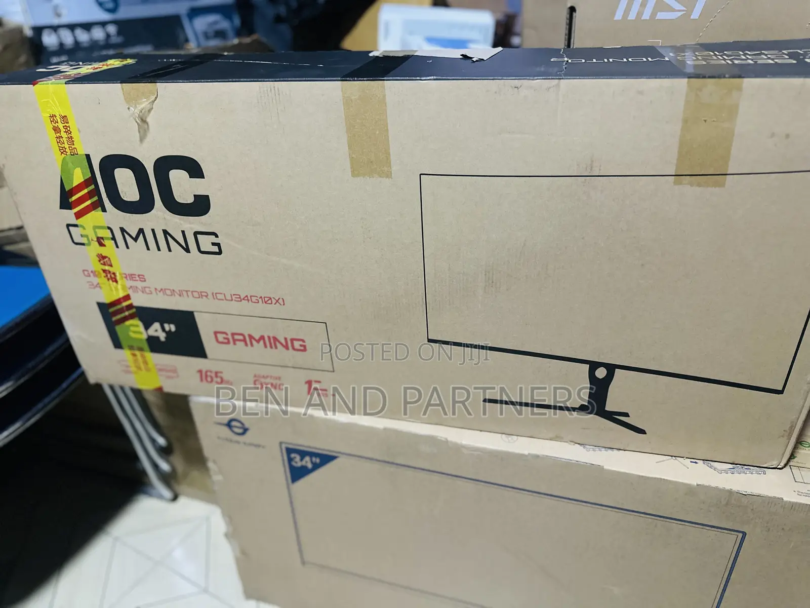 Aoc 34”, Wqhd, 165hz, 1ms, Hdr, Gaming Monitor