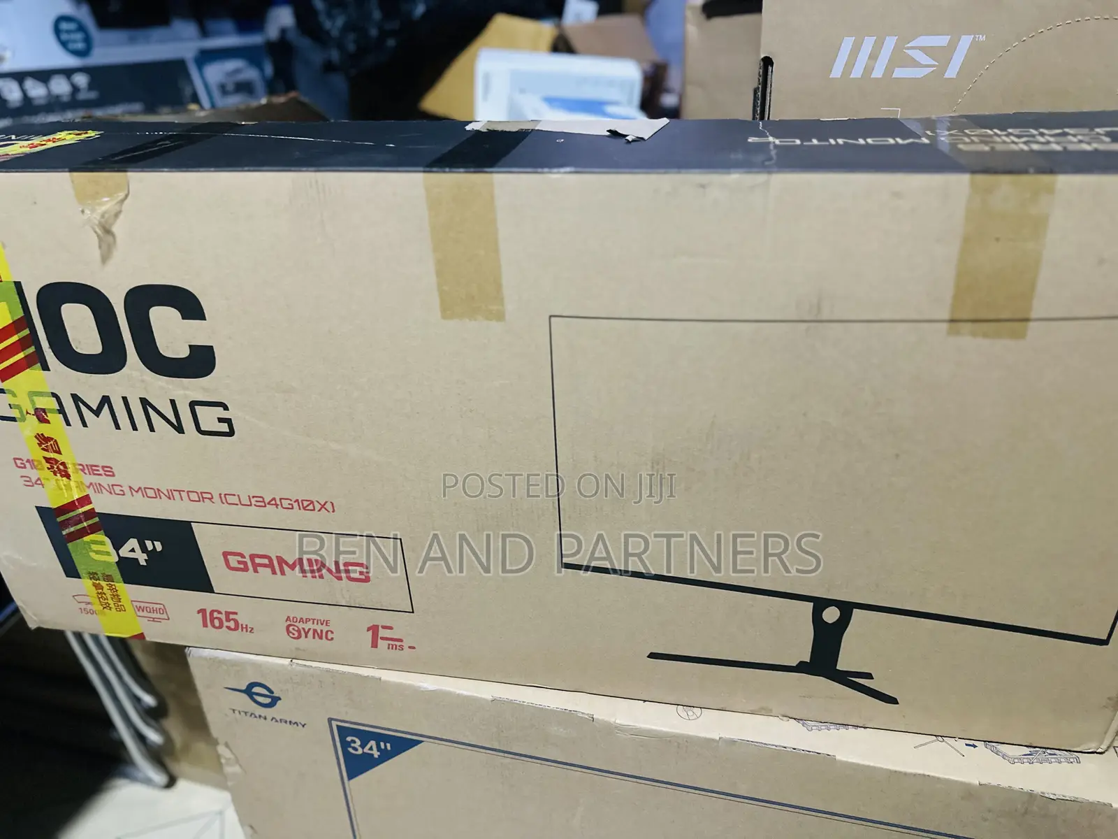 Aoc 34”, Wqhd, 165hz, 1ms, Hdr, Gaming Monitor