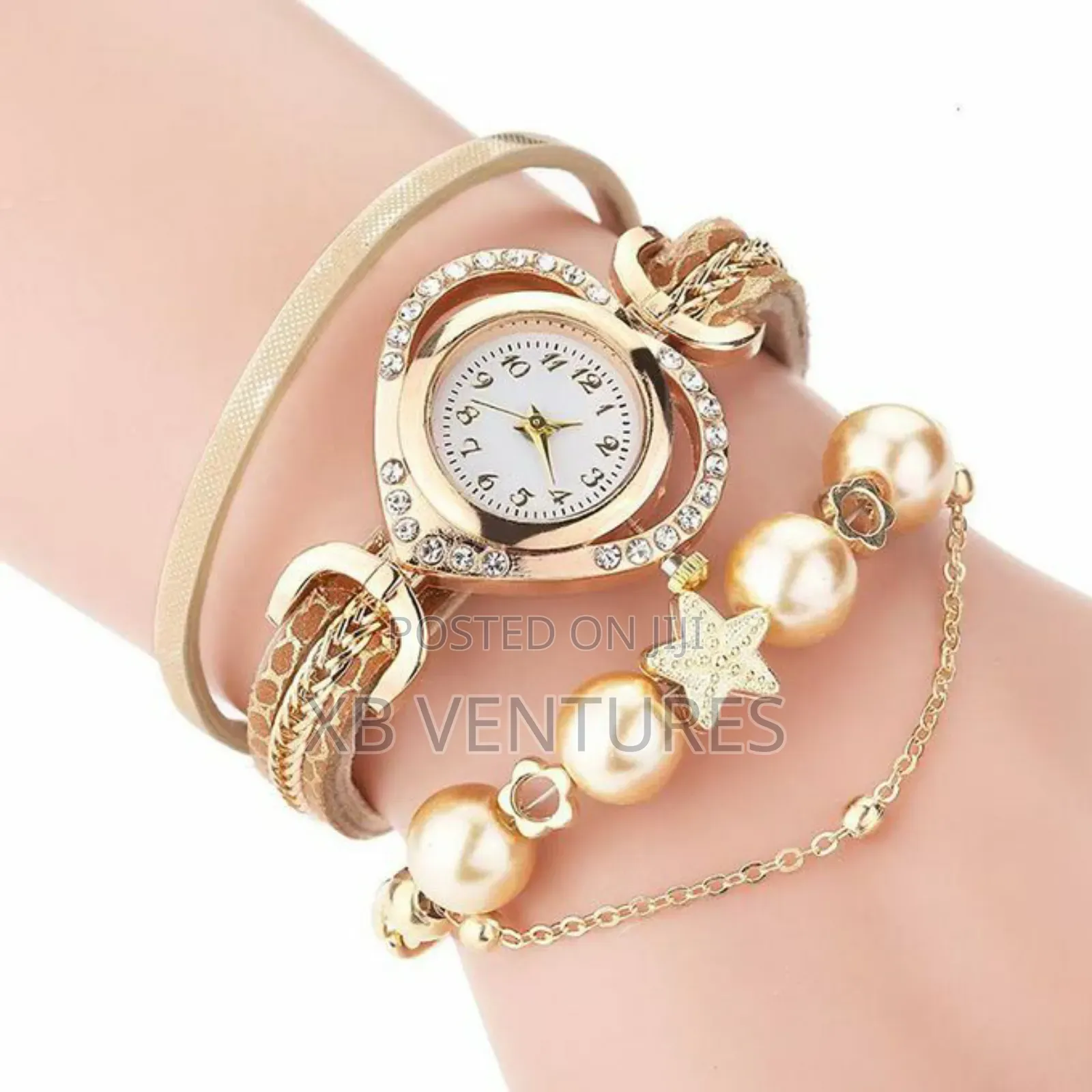 Women Quartz Bracelet Watch Fashion Wrist Watches - Gold