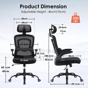 Flip-Up Armrest Ergonomic Chair From Farini, Uk