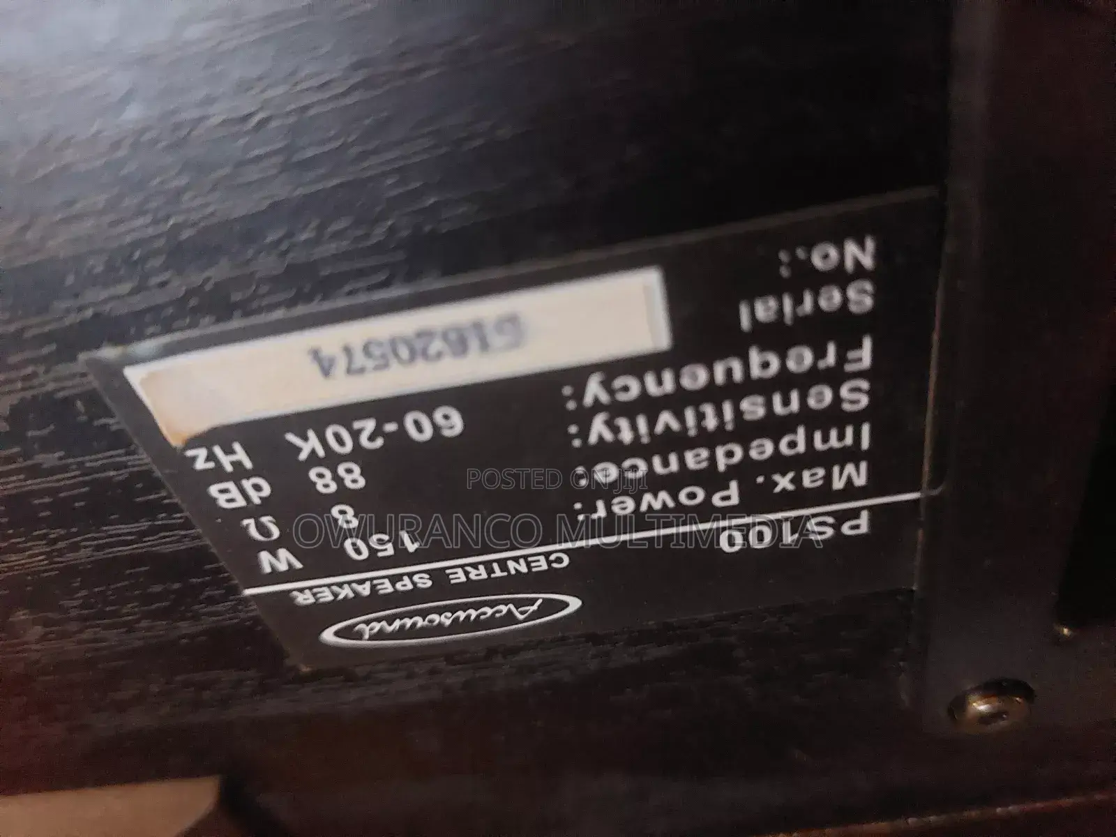 Accusound Ps 100 Center Speaker Australia
