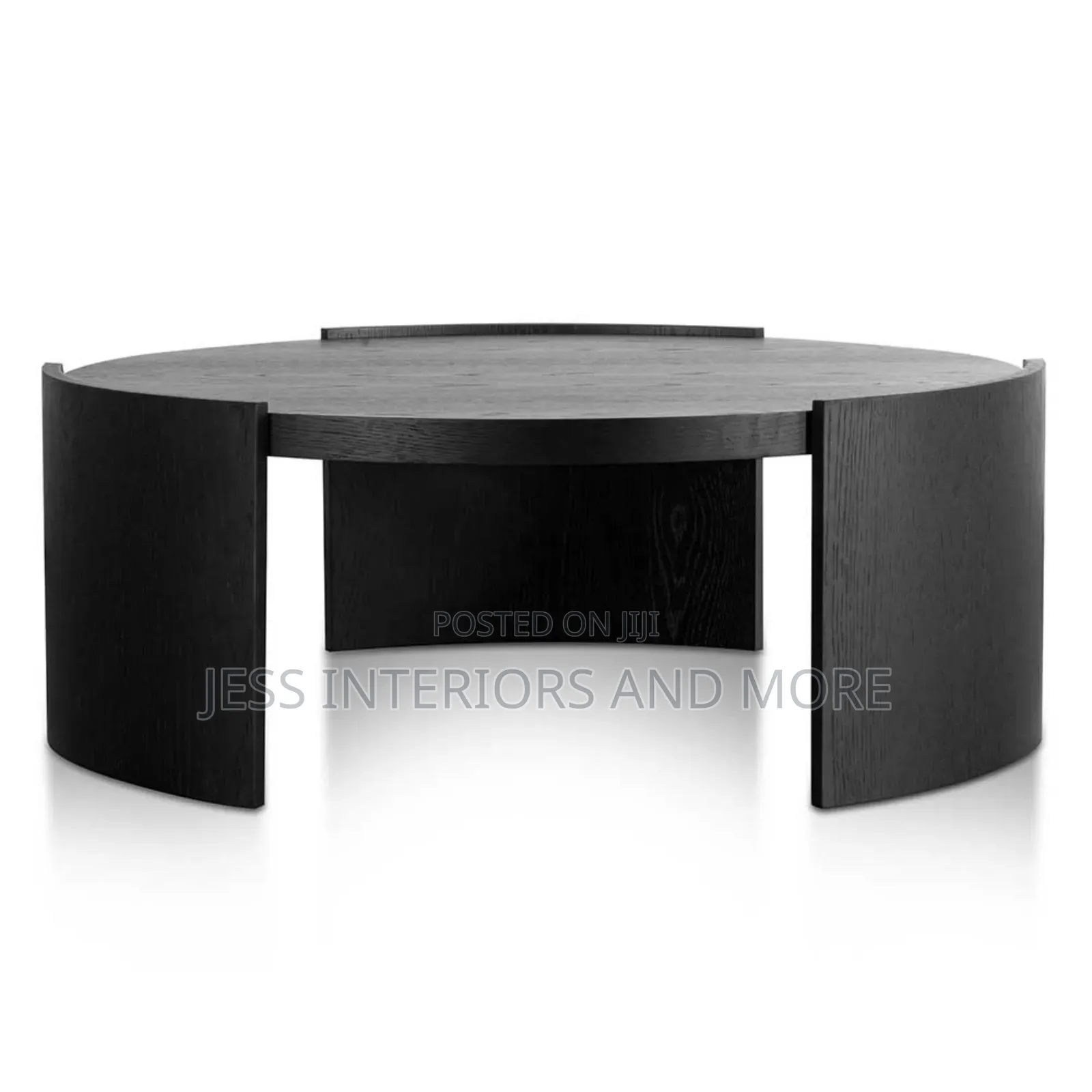 Wooden Round Coffee Table
(Black)