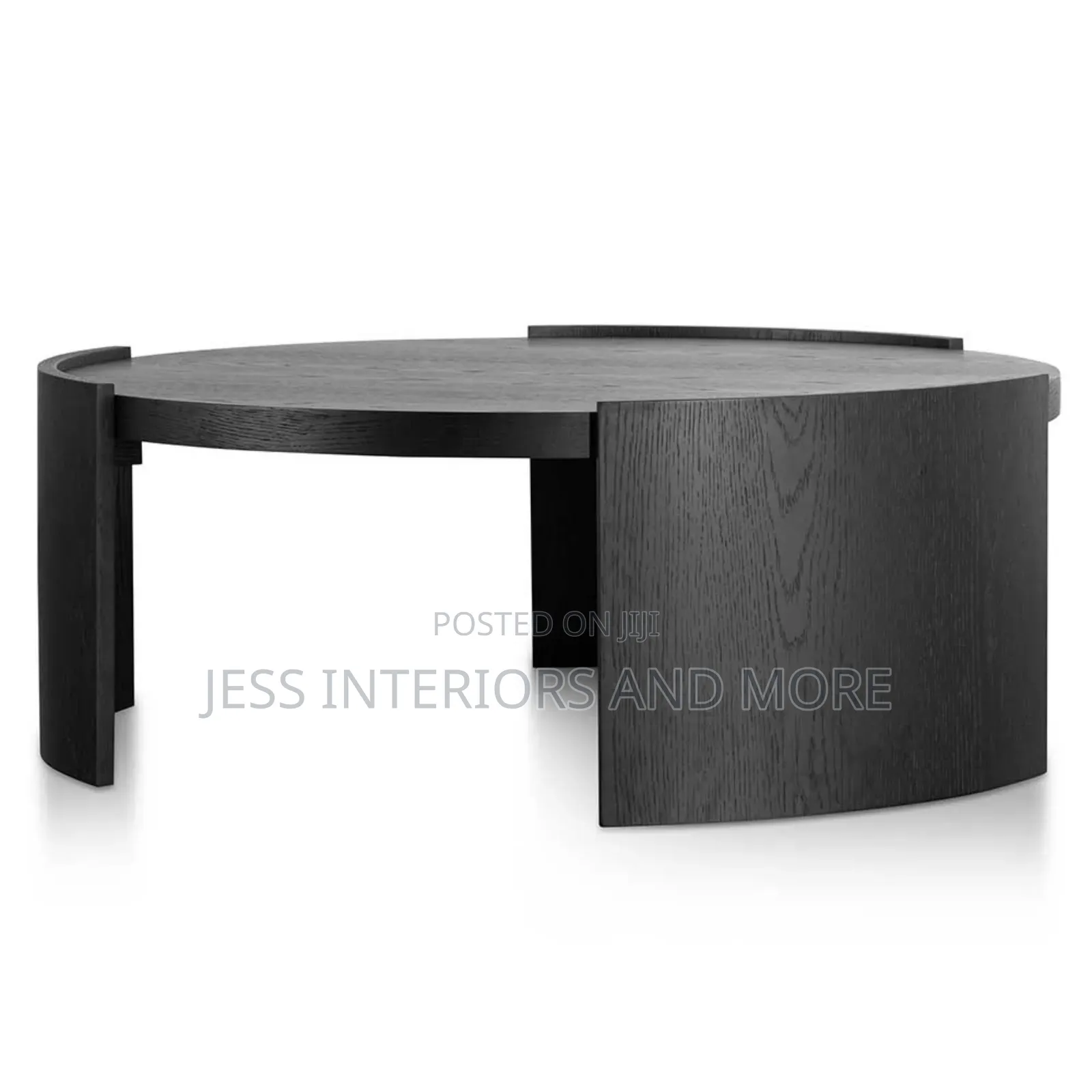 Wooden Round Coffee Table
(Black)