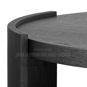 Wooden Round Coffee Table
(Black)