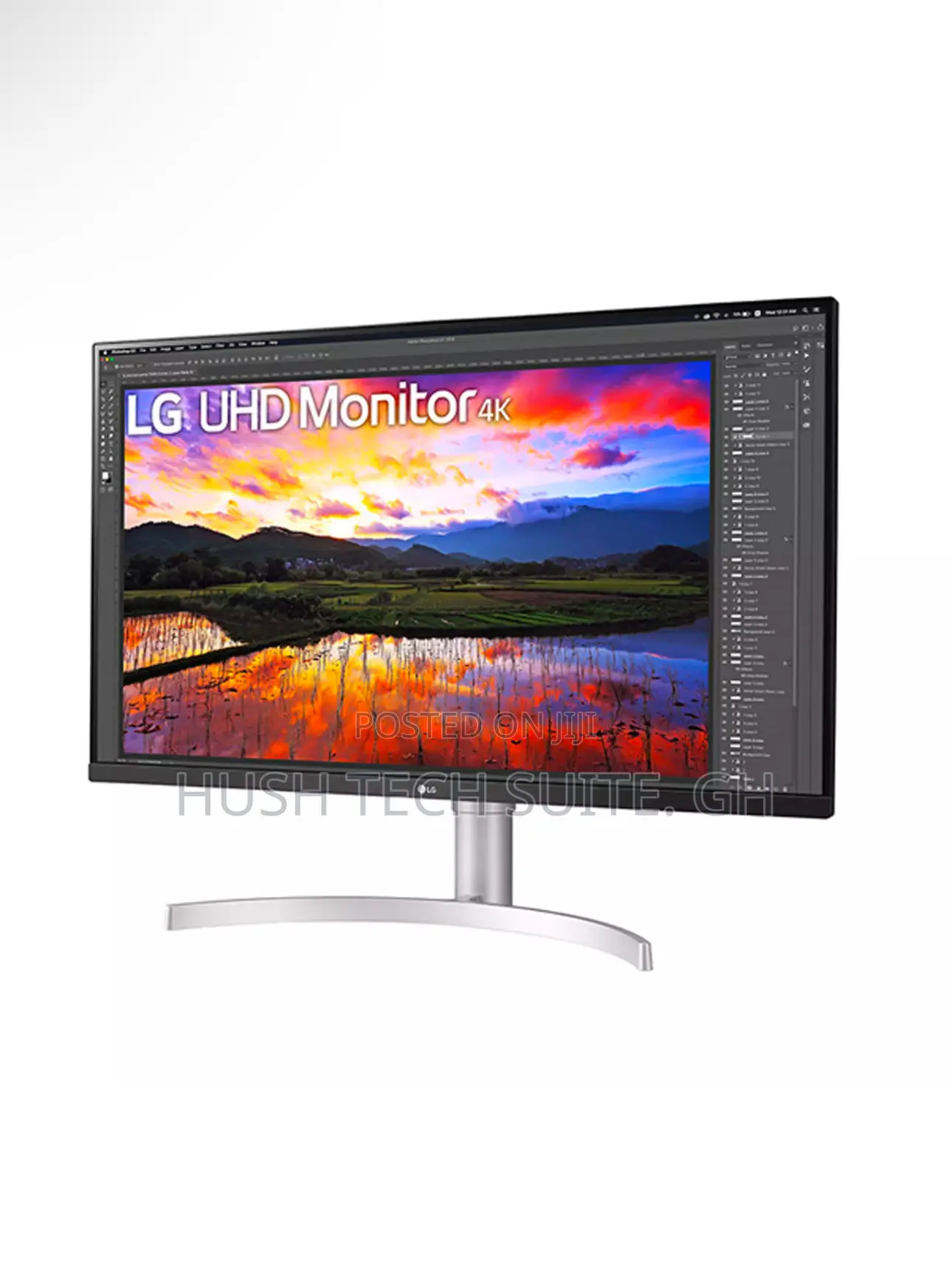 32” Lg 3840 X 2160 Uhd Ips Ultra Wide Monitor.