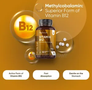 Vitamin B12 365 Tablets - Metabolism, - Tiredness Fatigue