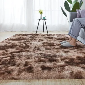 Dark Brown Fluffy Carpet Available
