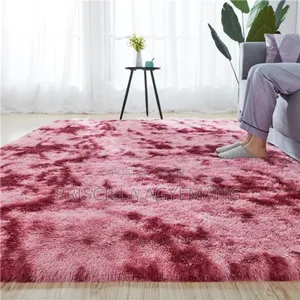 Red Wine Fluffy Carpet Available